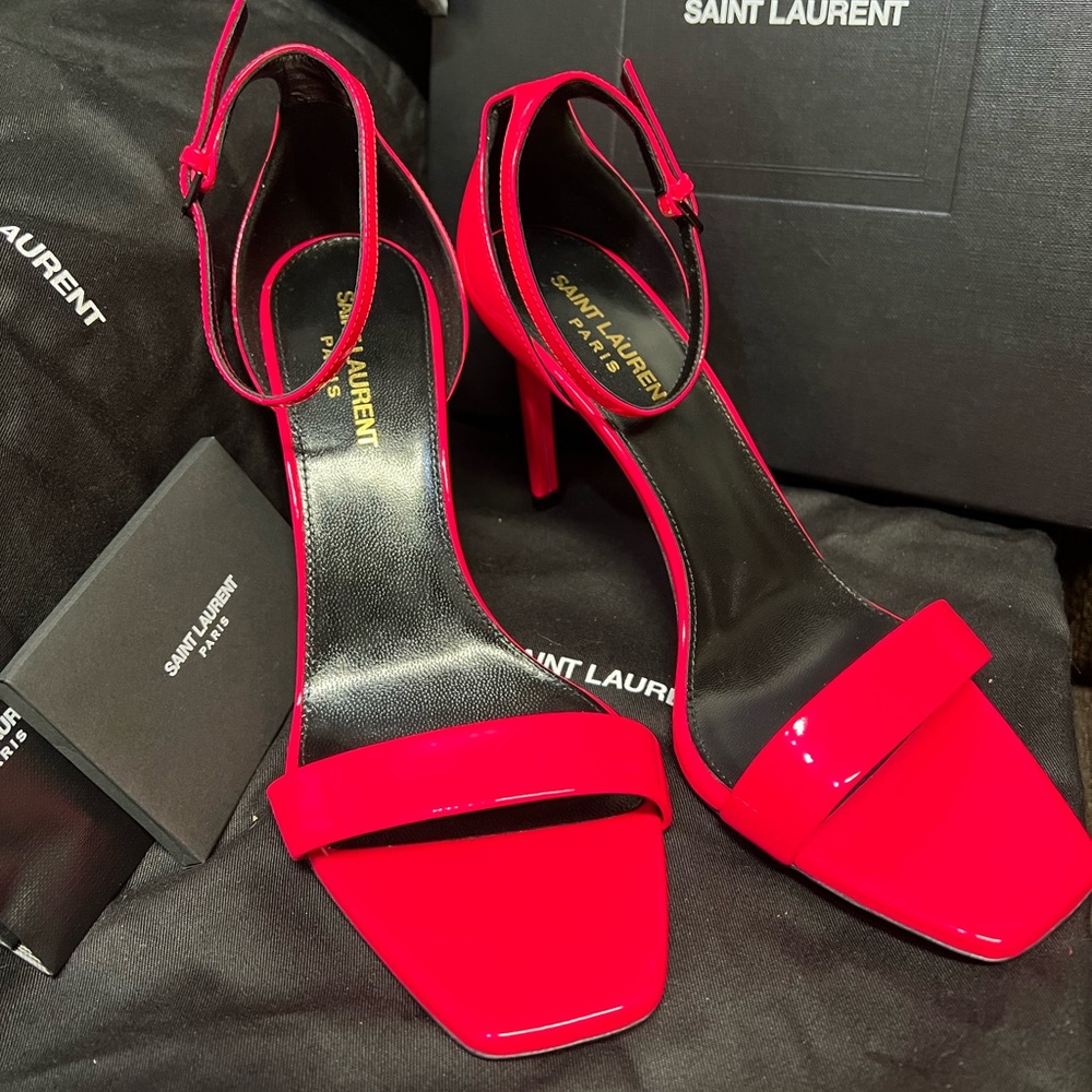 Neon Pink YSL Heels